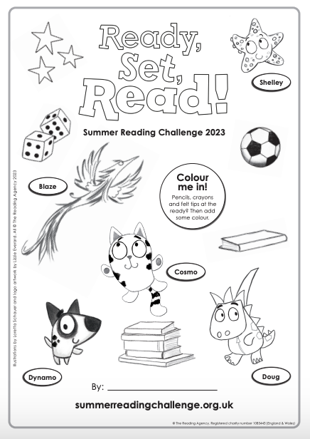 Colouring in ready set read reading agency