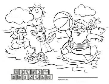 Fun santa claus coloring pages for you house of kringle