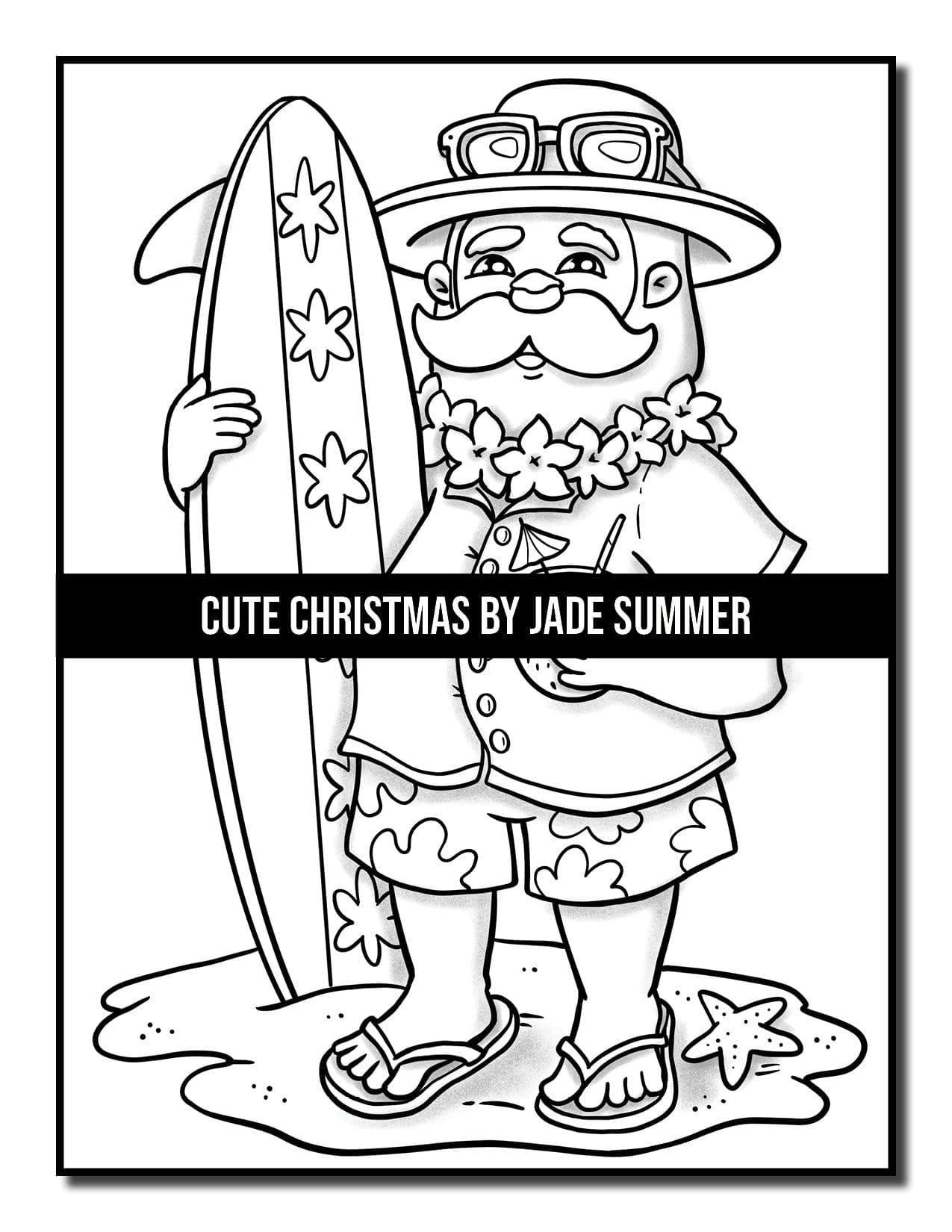 Cute christmas coloring book jade summer