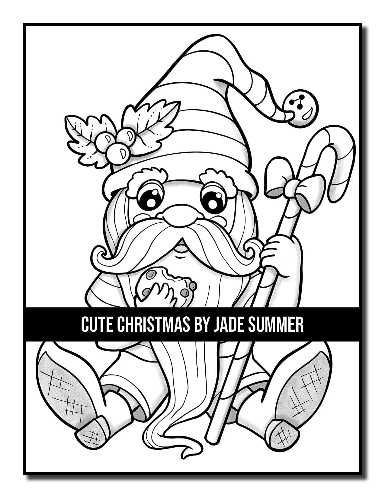 Cute christmas coloring book jade summer