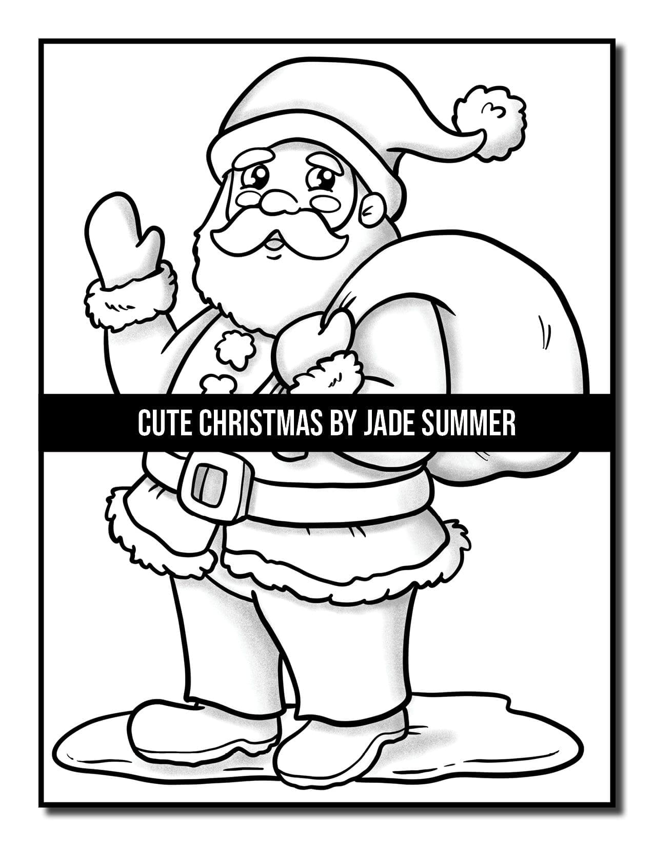 Cute christmas coloring book jade summer