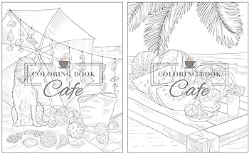 Summer scenes an adult coloring book featuring fun and relaxing coloring pages including exotic vacation destinations peaceful ocean landscapes and beautiful beachfront scenery cafe coloring book books