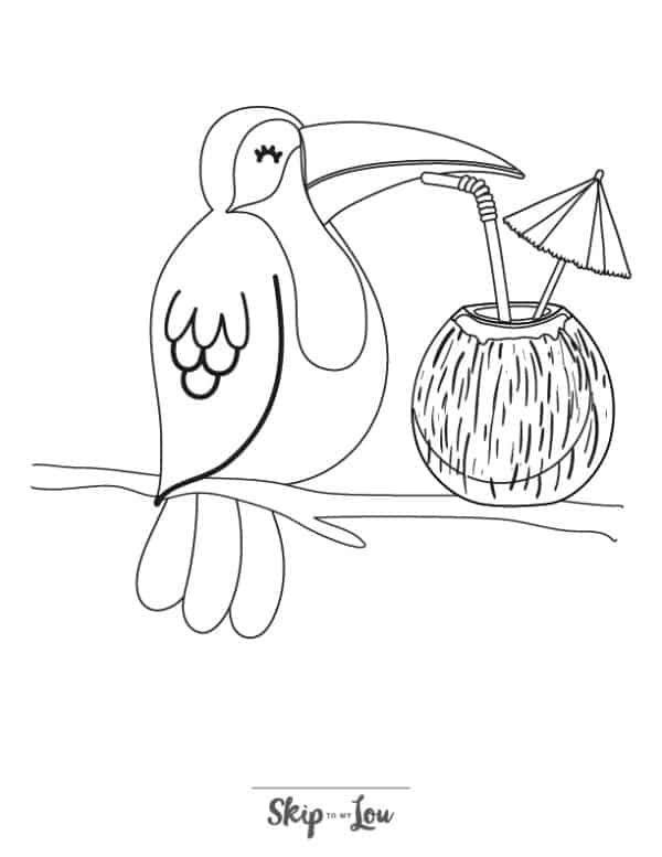 Free printable summer coloring page skip to my lou