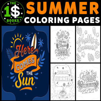 Summer solstice coloring pages hello summer time holiday coloring sheets
