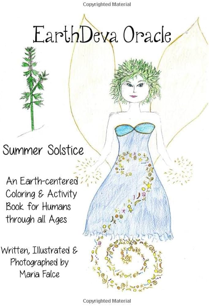 Earthdeva oracle coloring book summer solstice falce maria books