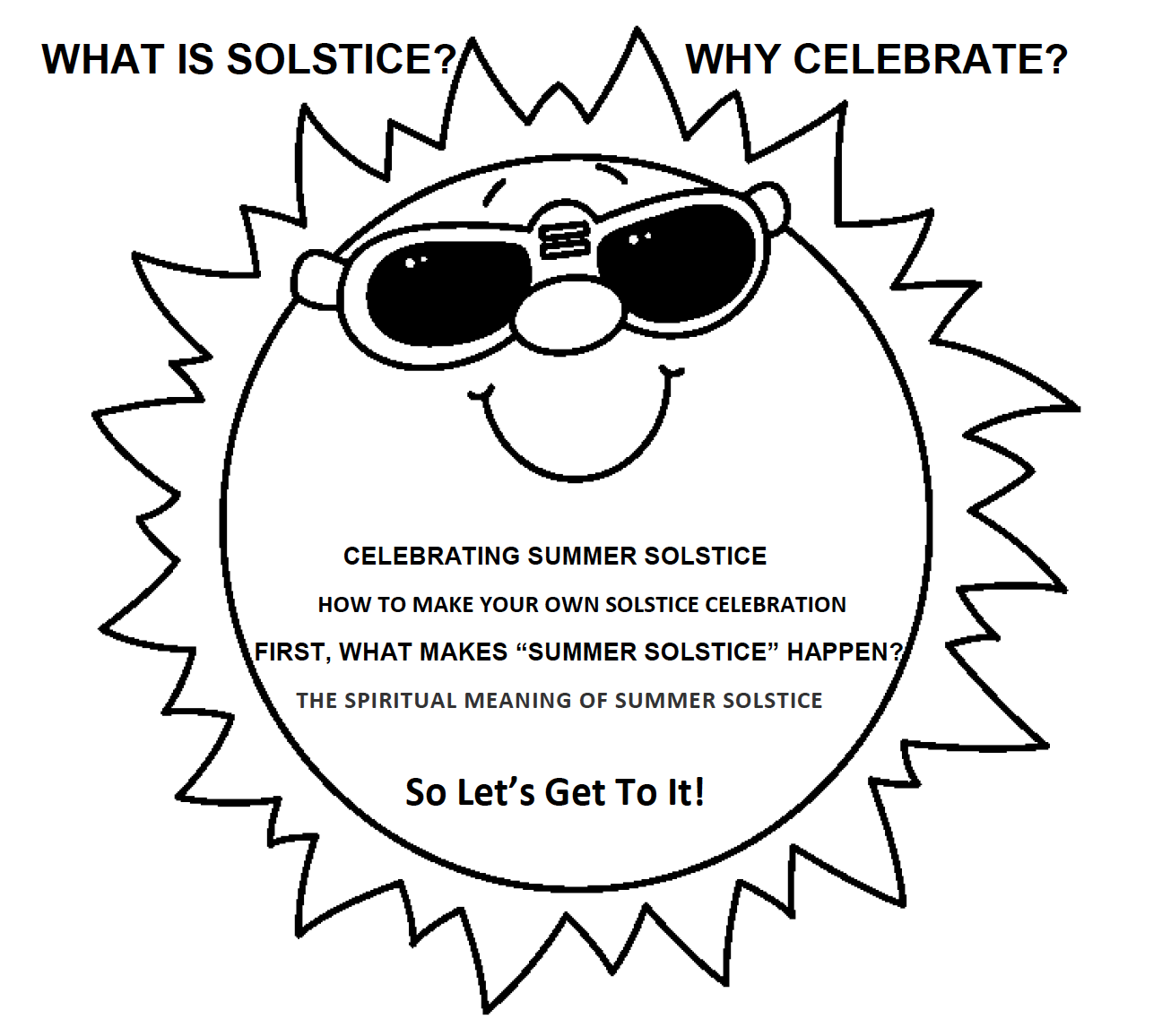 Summer solstice sun