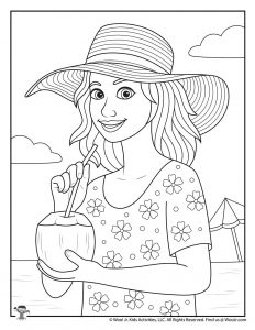 Summer adult coloring pages woo jr kids activities childrens publishing
