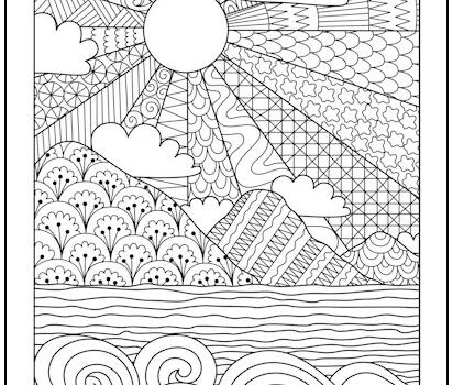 Tag landscape coloring page print it free