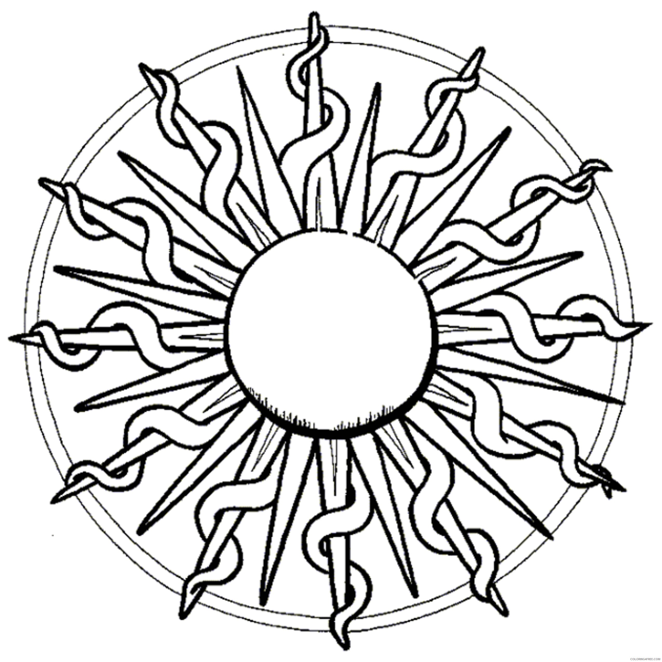 Coloring pages sun coloring pages for adults