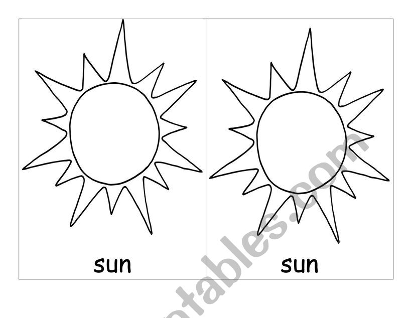 Sun moon stars flip book for coloring