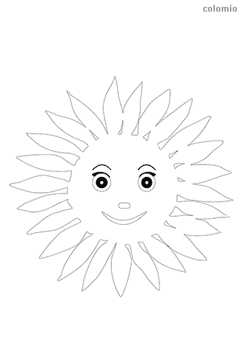 Sun coloring pages free printable sun coloring sheets