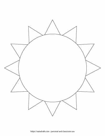 Free printable sun templates sun crafts sun template sun coloring pages