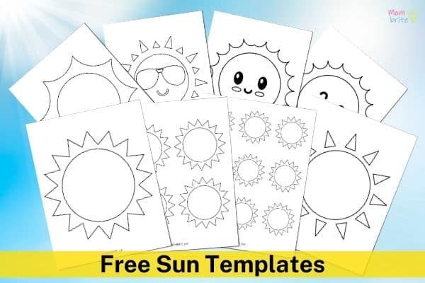 Free printable sun templates and coloring pages sun template weather cards sun crafts