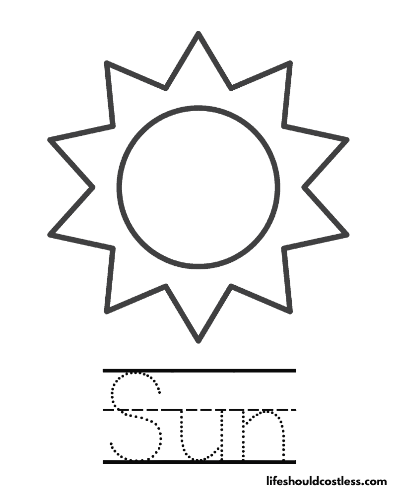 Sun coloring pages free printable pdf templates