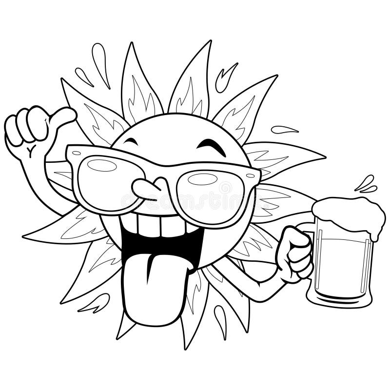 Sunglasses coloring page stock illustrations â sunglasses coloring page stock illustrations vectors clipart