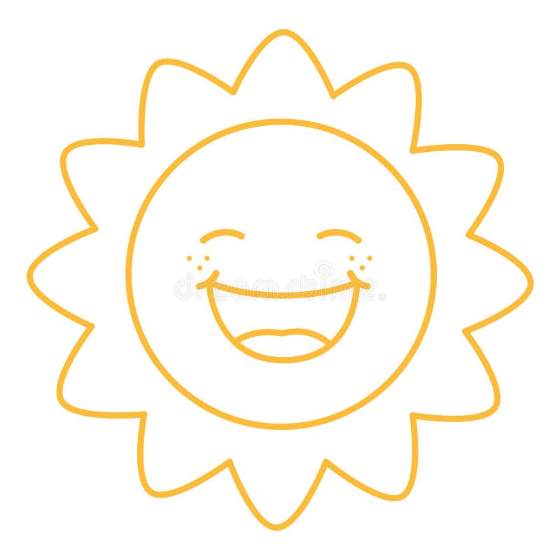 Cartoon coloring sun smile stock illustrations â cartoon coloring sun smile stock illustrations vectors clipart