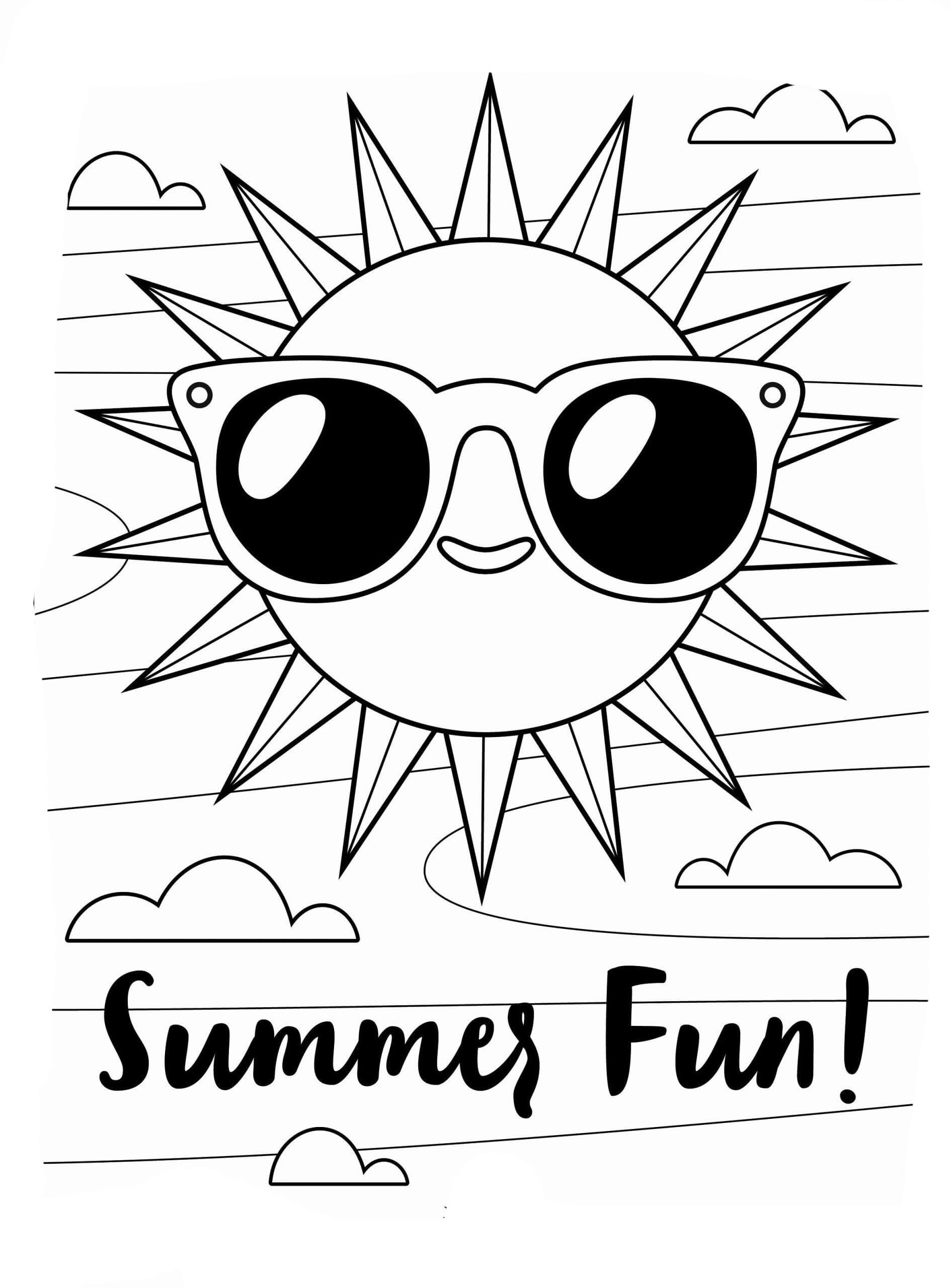 Free summer coloring pages updated
