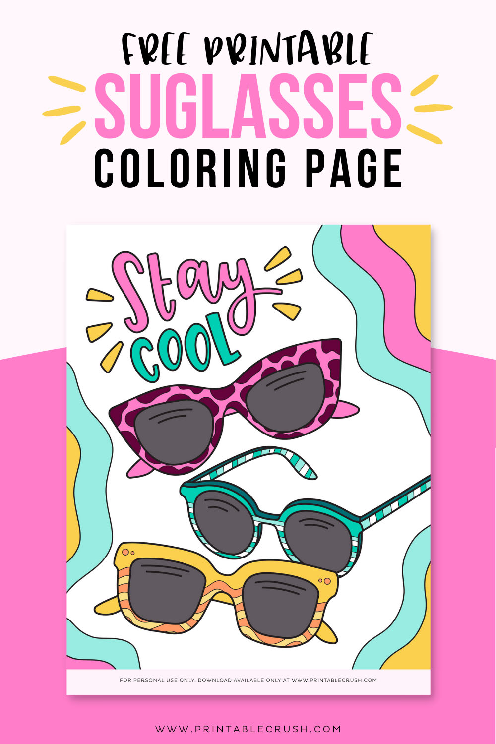 Summer coloring page printable