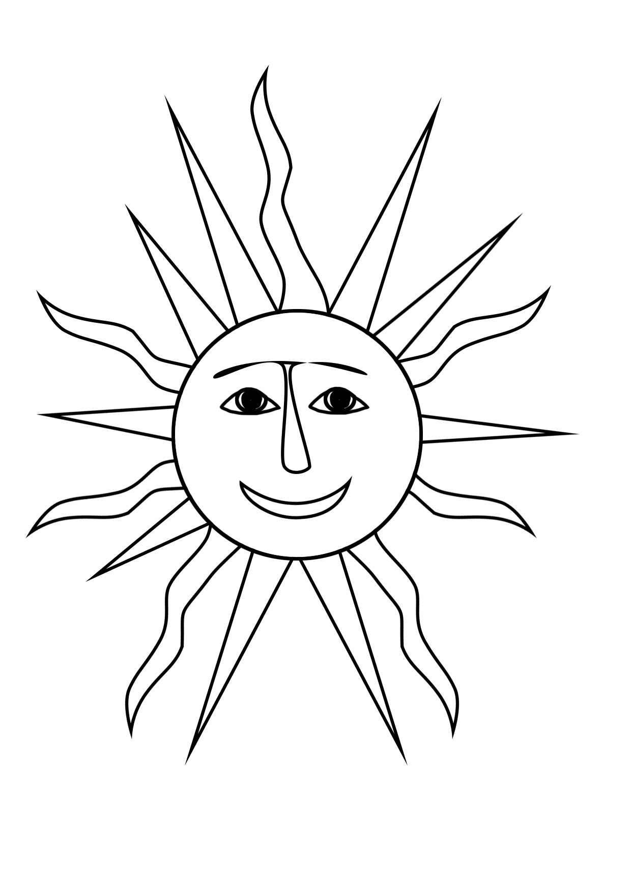 Summer coloring pages to print