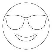 Sunglasses coloring pages free printable pictures