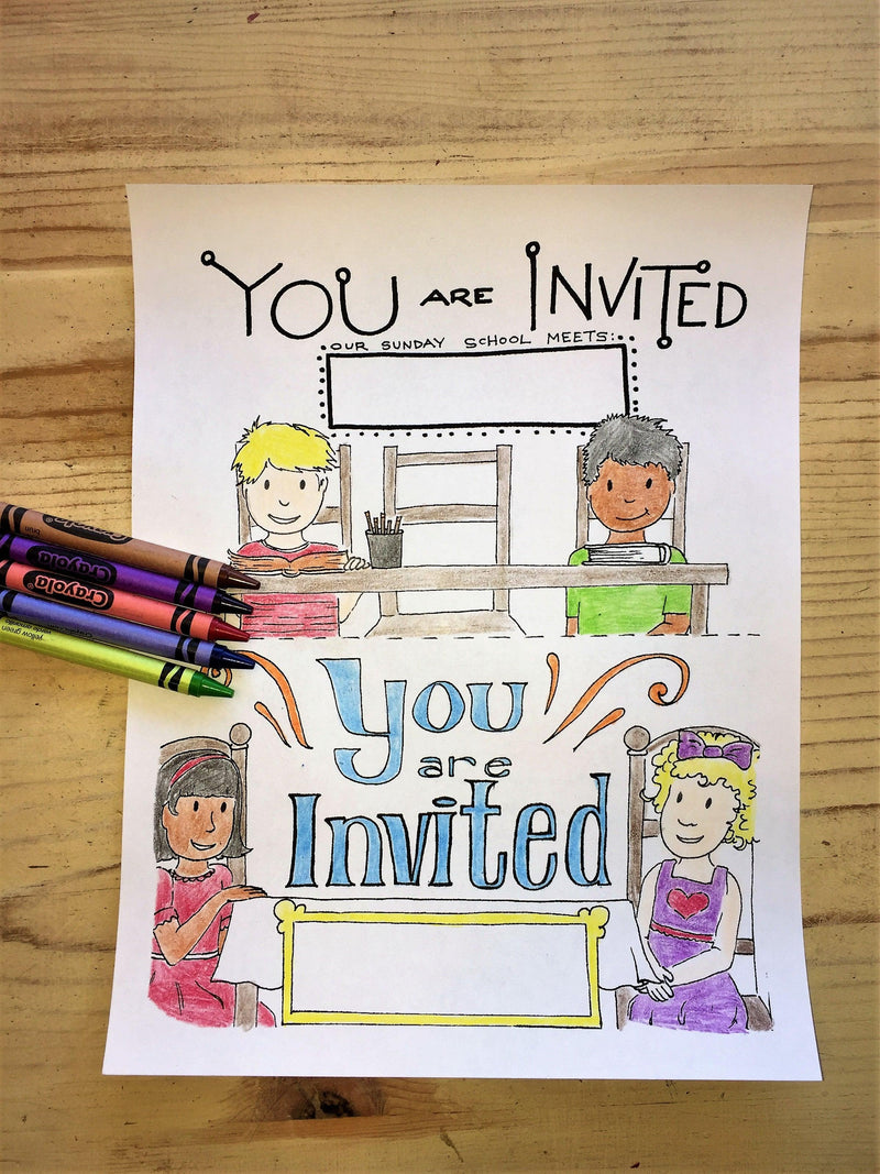 Sunday school coloring pages