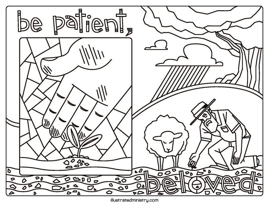 Bible story coloring pages winter