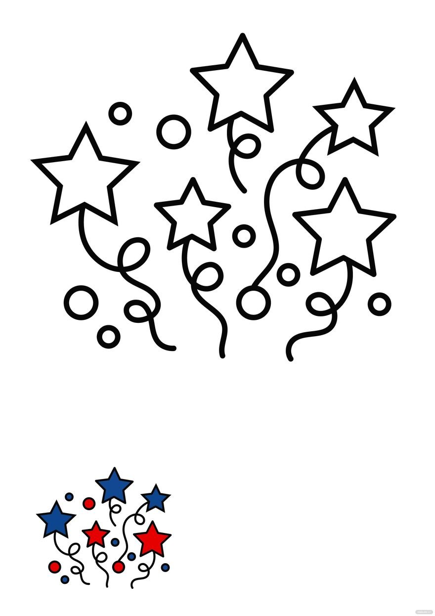 Th of july coloring page for sunday school