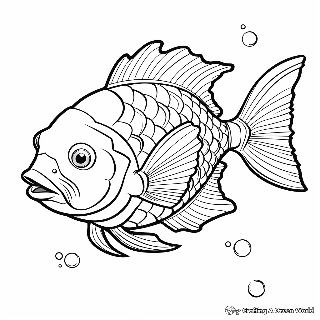 Sunfish coloring pages