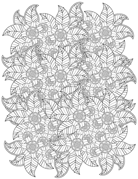 Page flower coloring page adult images