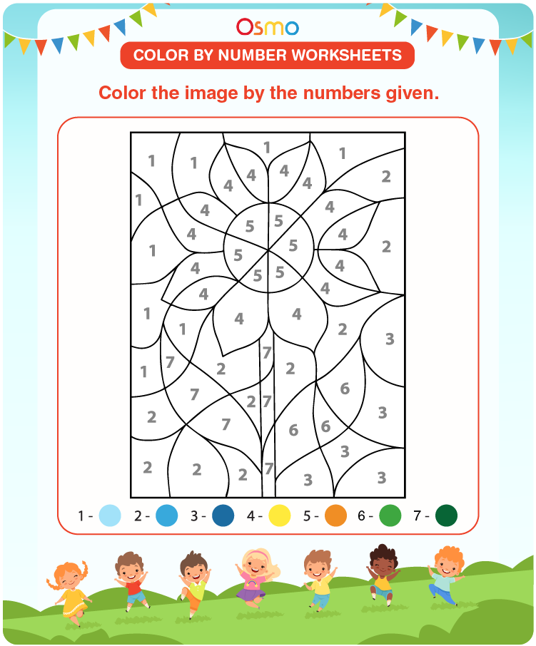 Color by number worksheets download free printables