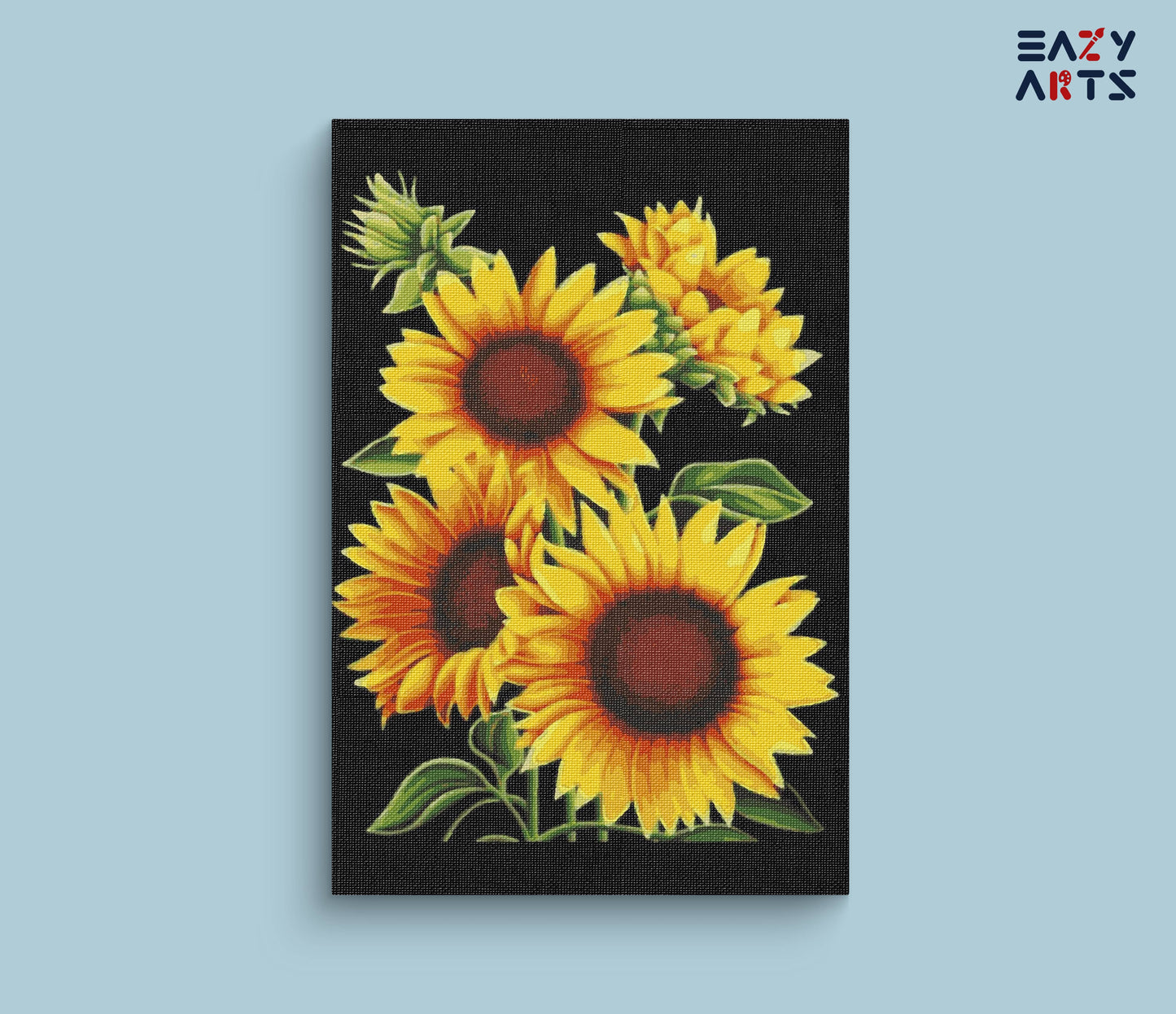 Bunch of sunflowers pat by numbers kit by eazy arts â