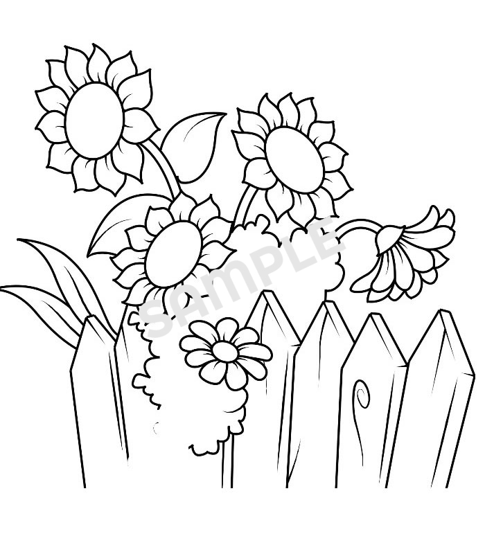 Flower coloring book for kids kenya printable colouring pages pdf download