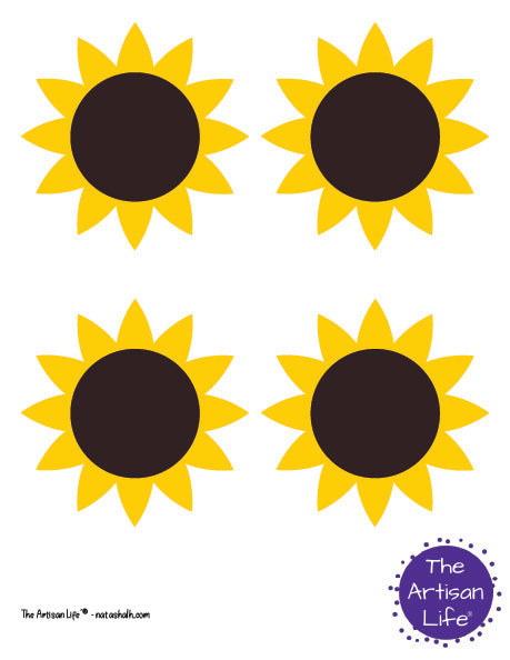 Printable sunflower templates and patterns â the artisan life