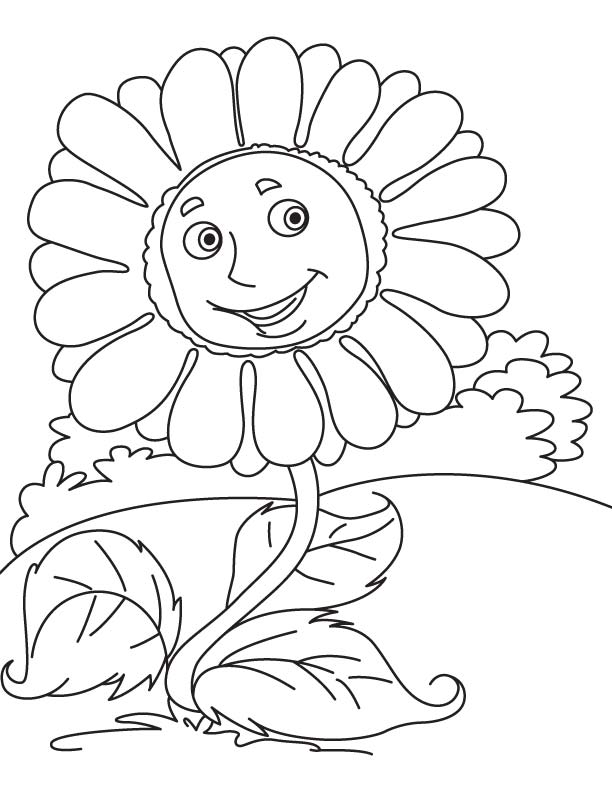 Giant sunflower coloring page download free giant sunflower coloring page for kids best coloring pages