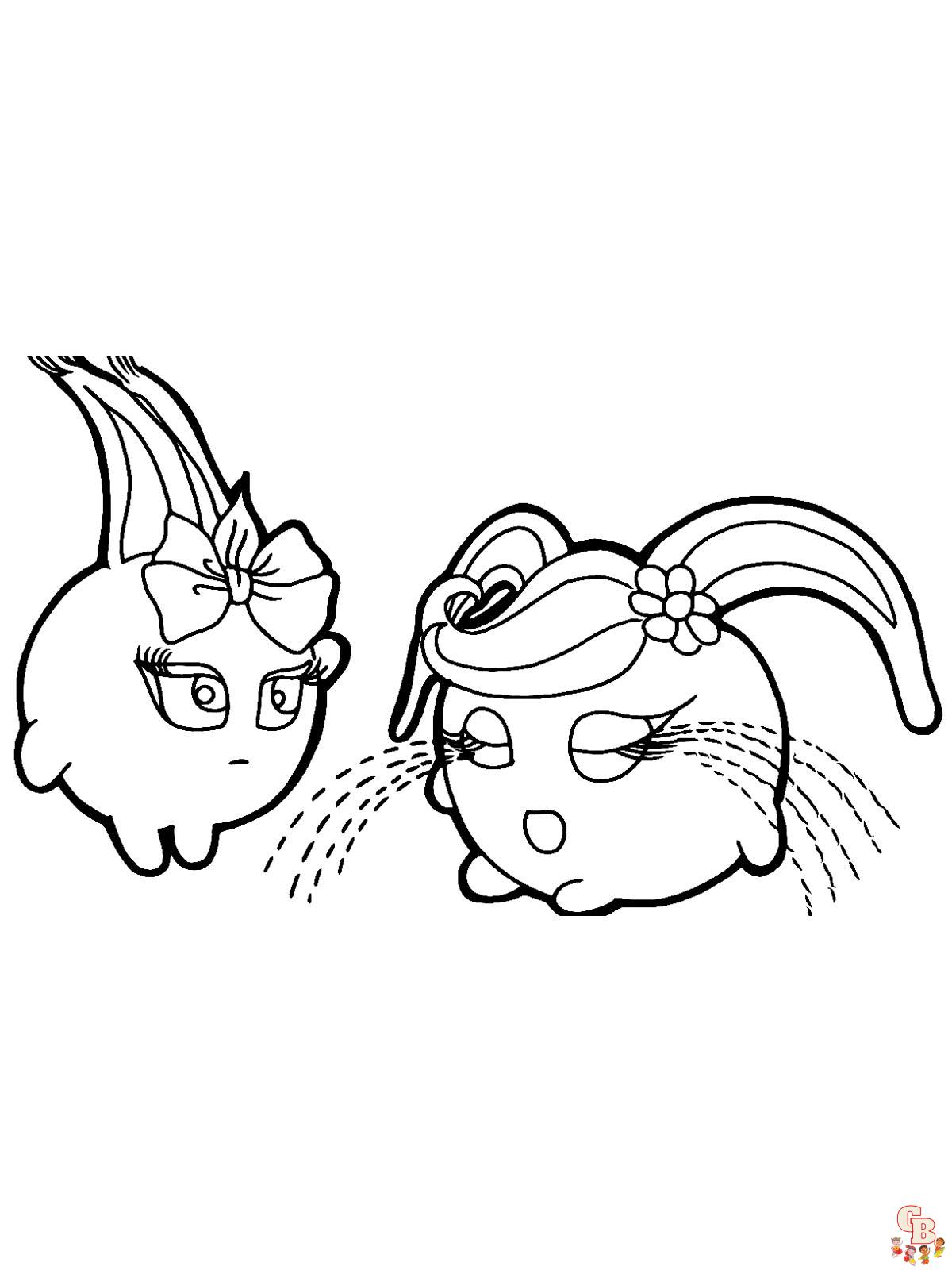 Sunny bunnies coloring pages printable and free