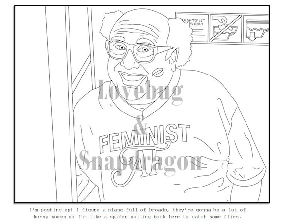 Its always sunny in philadelphia digital coloring book instant print pdf travel rainy day activity art therapy coloring pages