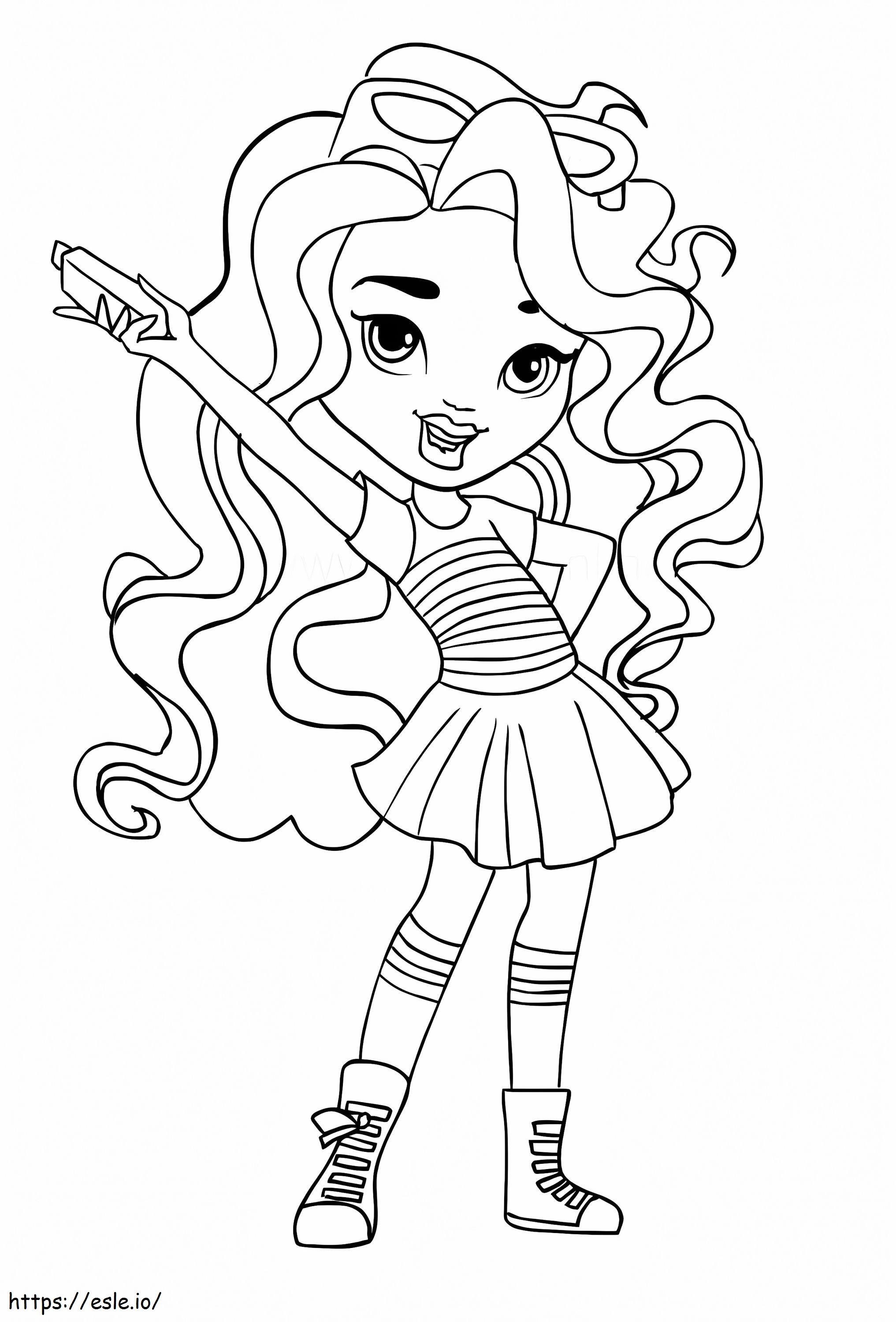 Rox sunny day coloring page