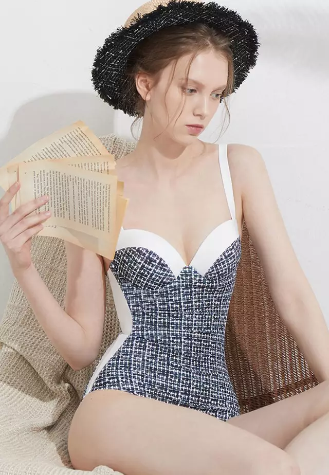 Sunnydaysweety retro style color matching simple slip one