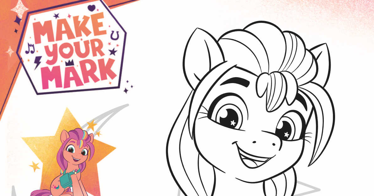 Free printable my little pony sunny coloring page