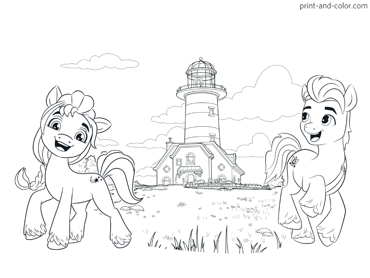 My little pony new generation coloring pages print and color