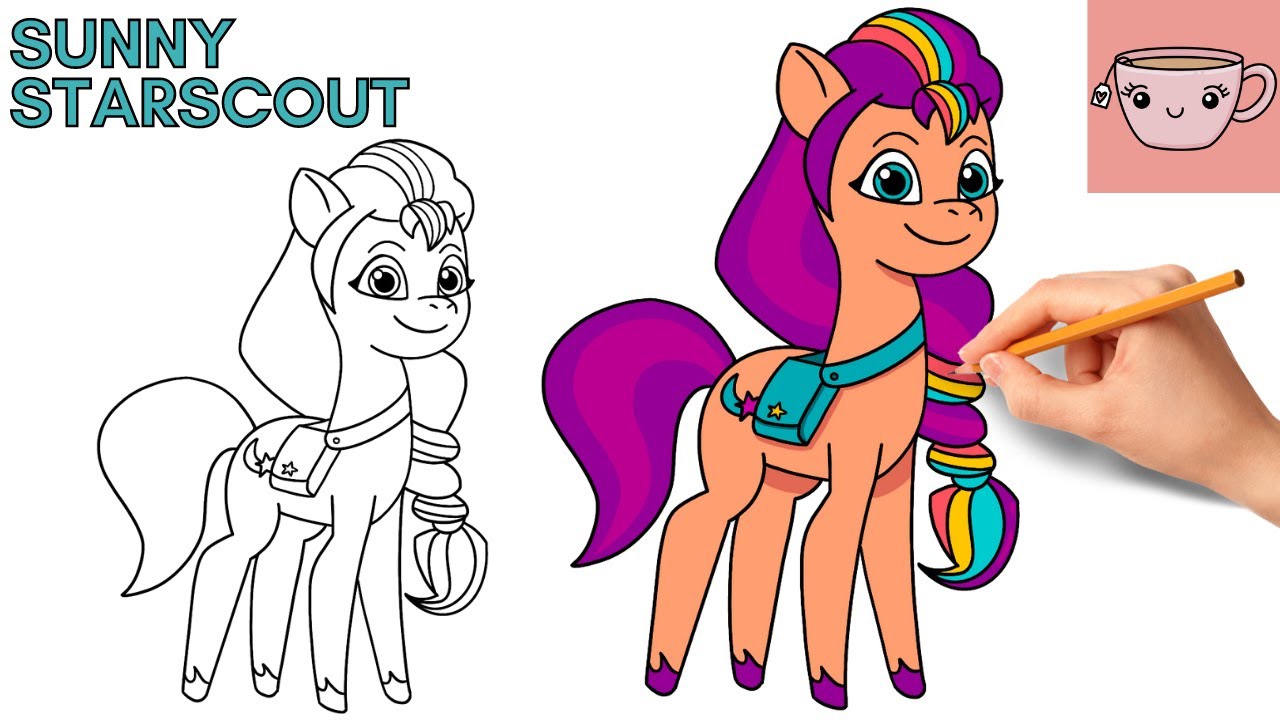 How to draw sunny starscout my little pony tell your tale cute step by step drawing tutorial
