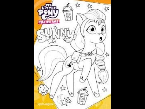Y little pony tell your tale sunny starscout coloring book lp coloring pages for kids