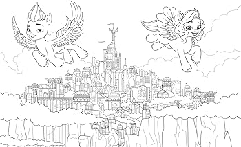 My little pony colouring book colour in all your favourite ponies unicorns and pegasus ponies from the netflix series my little pony books