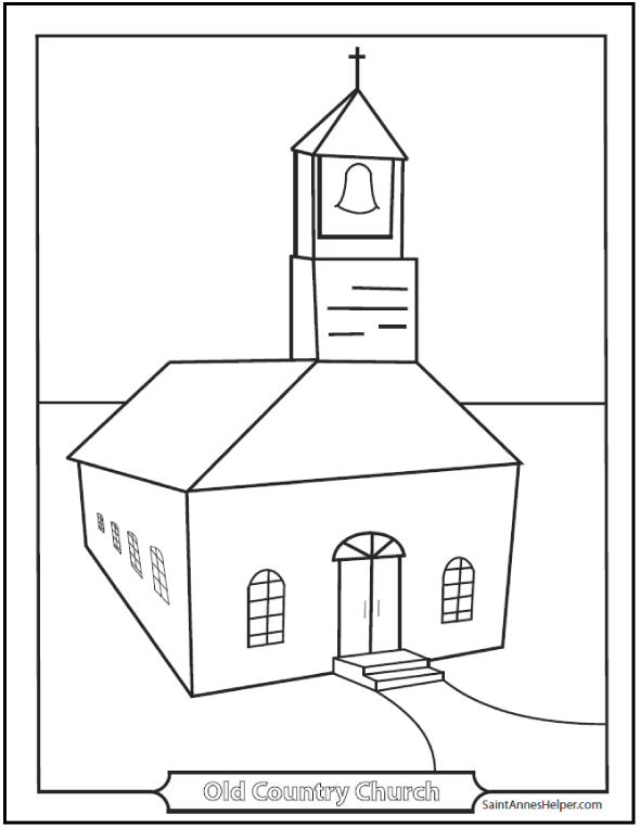 Church coloring pages âïâï catholic churches cathedrals missions