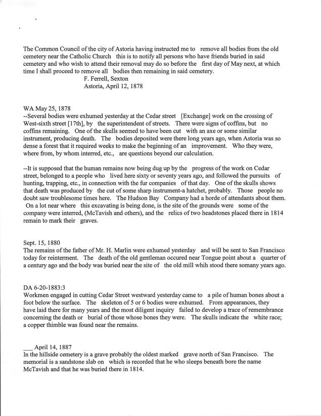 Early gravesites and cemeteries in clatsop county liisa penner free download borrow and streaming internet