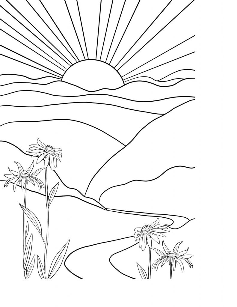 Free camping coloring pages