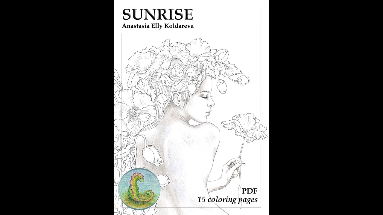 Sunrise pdf coloring book pages