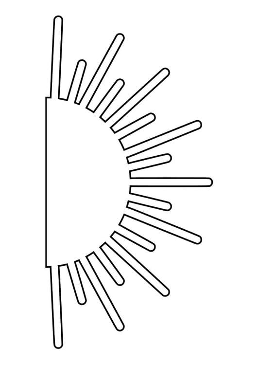 Coloring page sunrise