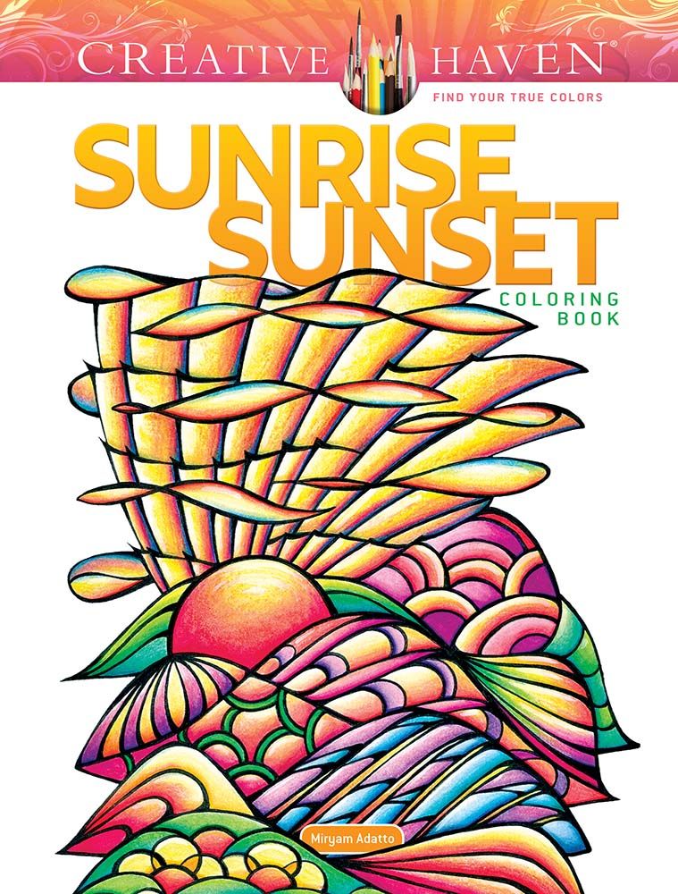 Creative haven sunrise sunset coloring book