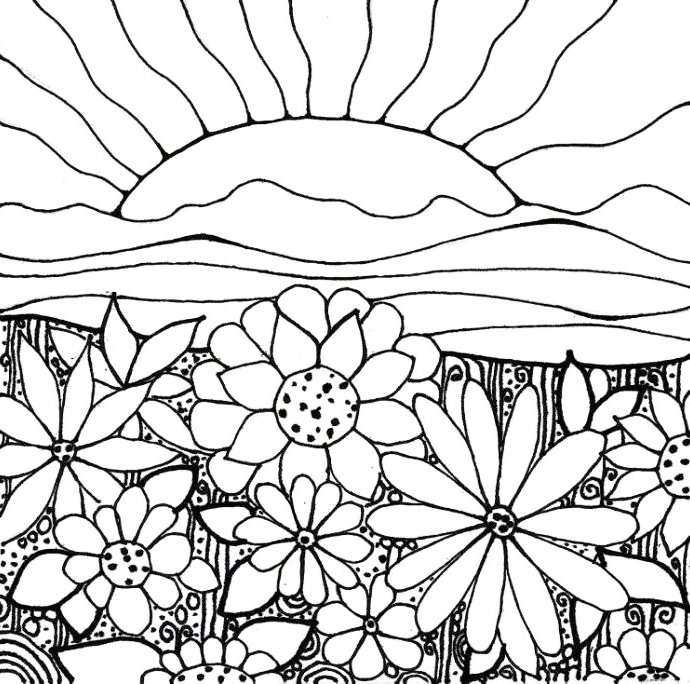 Spring coloring pages